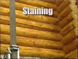  Union County, Ohio Log Home Staining